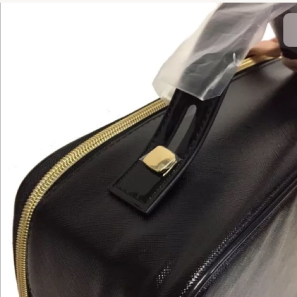 Lancôme Travel Cosmetic Bag Train Case w Pink Sash NEW - Picture 5 of 10